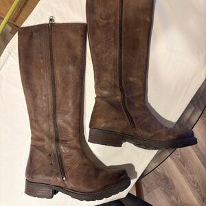 Nico Nerini Tall Leather Boots - Dual Zipper